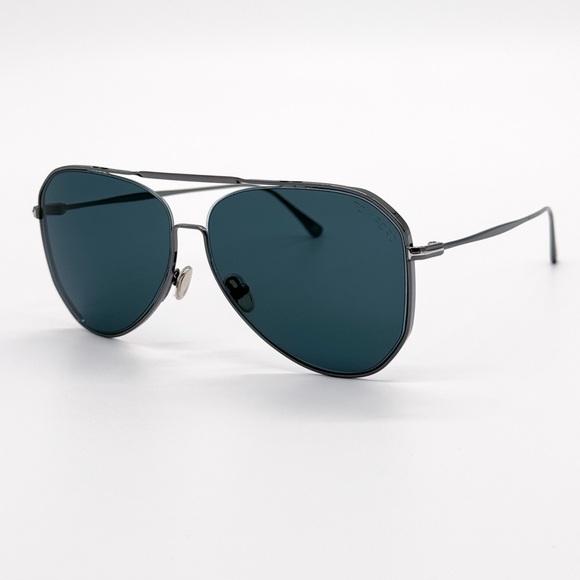 NEW TOM FORD CHARLES-02 TF853 12V UNISEX AVIATOR SUNGLASSES FT0853/S 12V SILVER - Picture 2 of 9